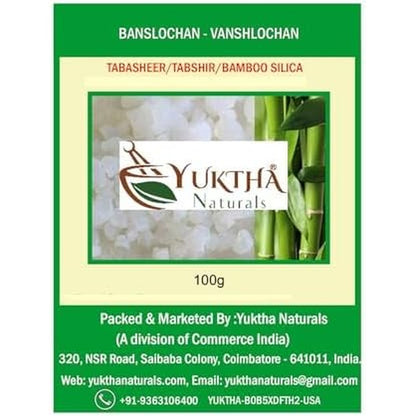 Yuktha Bamboo Silica Vanshlochan Powder 100g front view