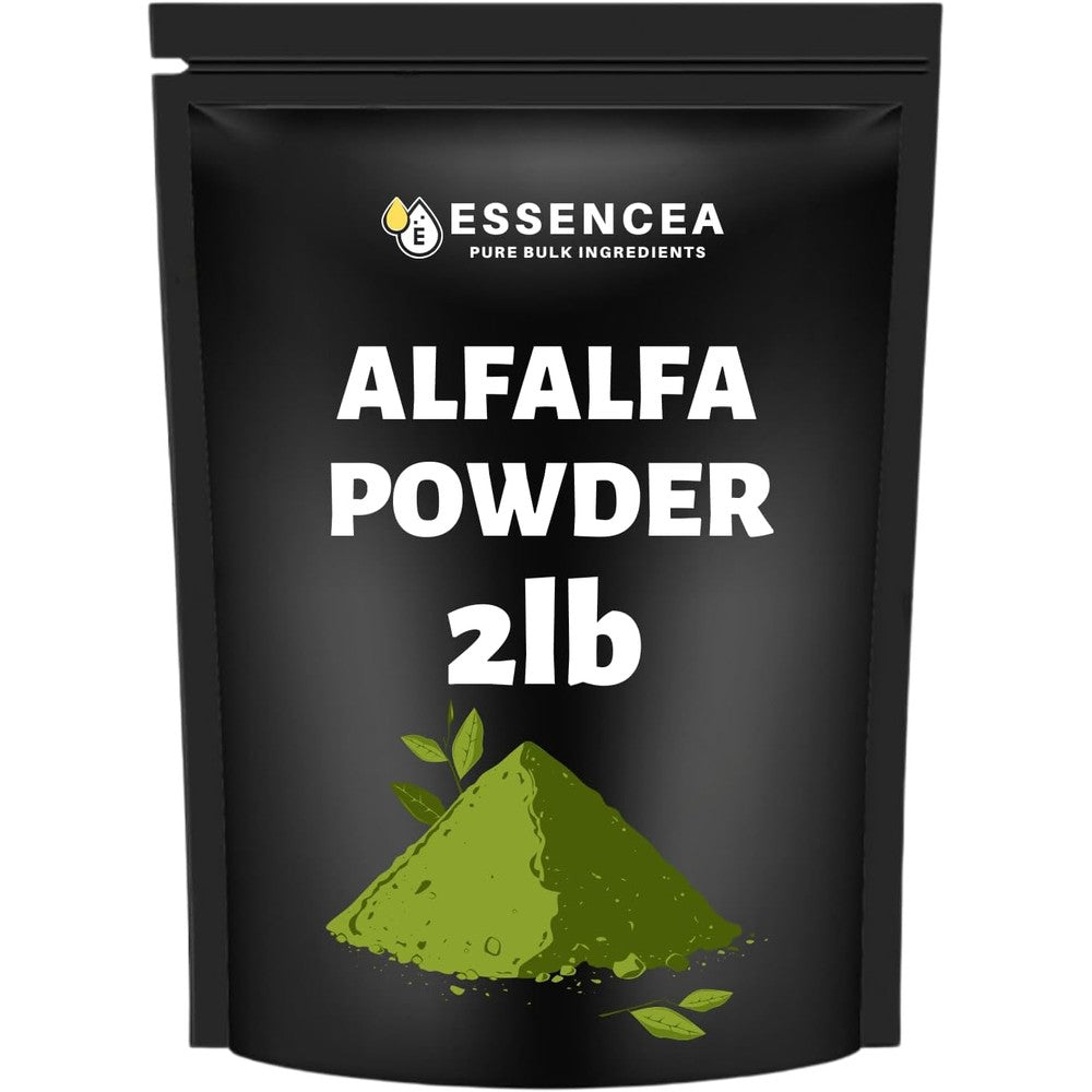 Essencea Alfalfa Leaf Powder 2 Pound pouch front view