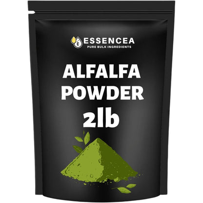 Essencea Alfalfa Leaf Powder 2 Pound pouch front view