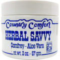 Country Comfort Herbal Savvy Comfrey Aloe Vera Cream front view jar