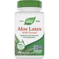 Nature's Way Aloe Latex with Fennel 100 vegan capsules front view bottle for natural constipation relief