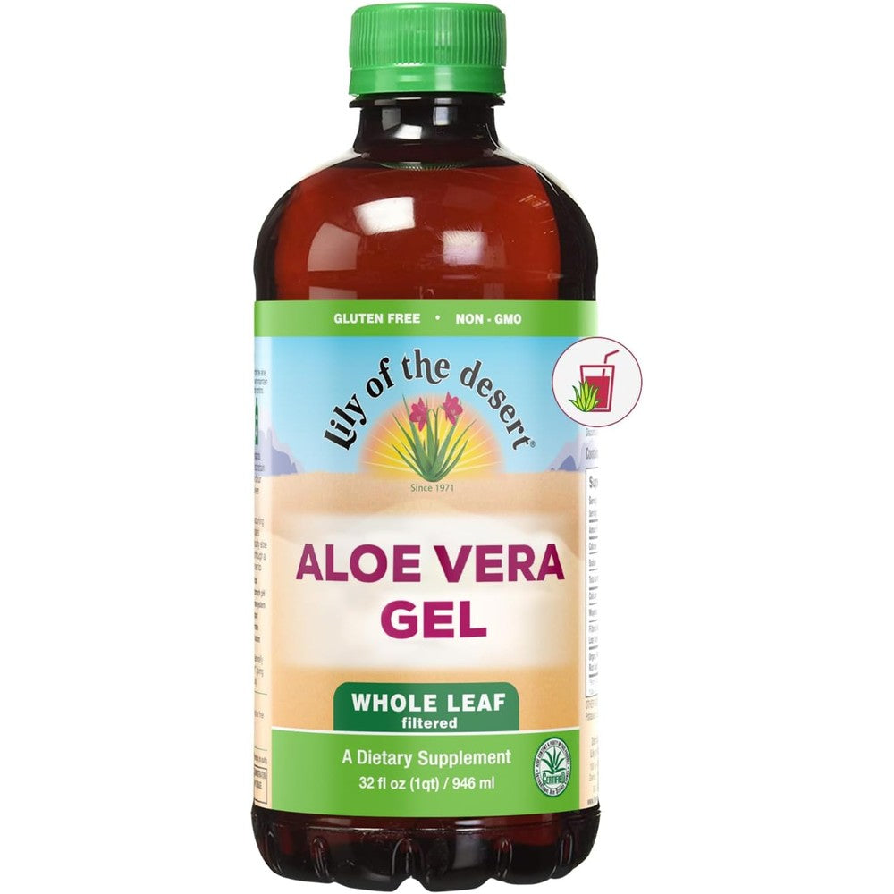 Lily of the Desert Whole Leaf Filtered Aloe Vera Gel 32 ounce bottle front view