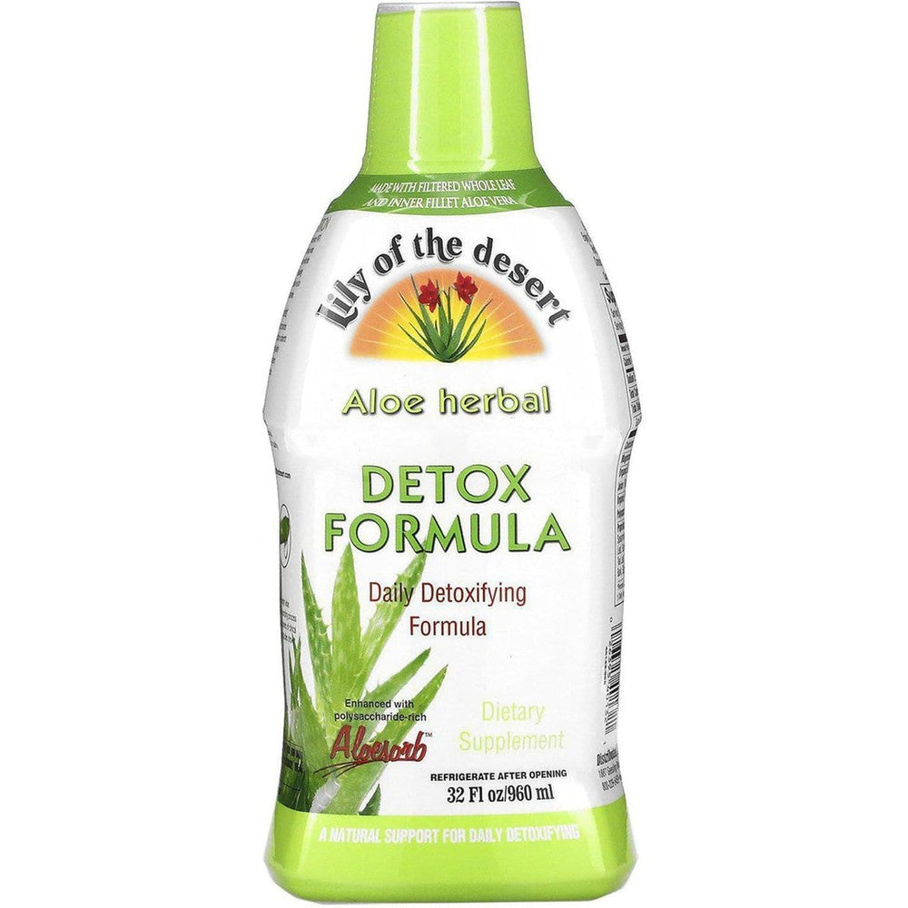 Lily of the Desert Aloe Herbal Detox Formula front bottle view