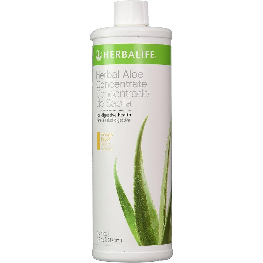 Herbalife Herbal Aloe Drink Concentrate Mango 16 Fluid Ounce front view