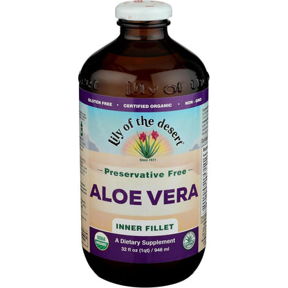 Lily Of The Desert Preservative Free Inner Fillet Aloe Vera Drink front view