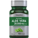 Piping Rock Aloe Vera 20000mg 150 Softgels front view bottle