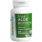 NatureCity True-Aloe Gut Health Support bottle front view
