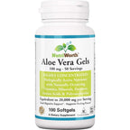 NutriWorth Organic Aloe Vera Supplement front bottle view
