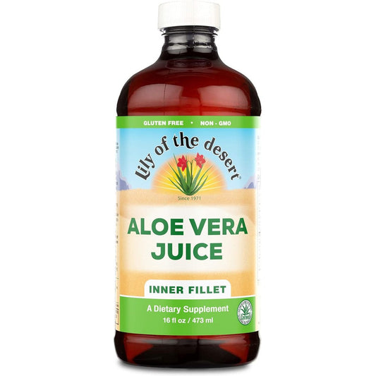 Lily of the Desert Organic Aloe Vera Juice front bottle view