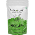 Minature 100% pure aloe vera leaf powder front view