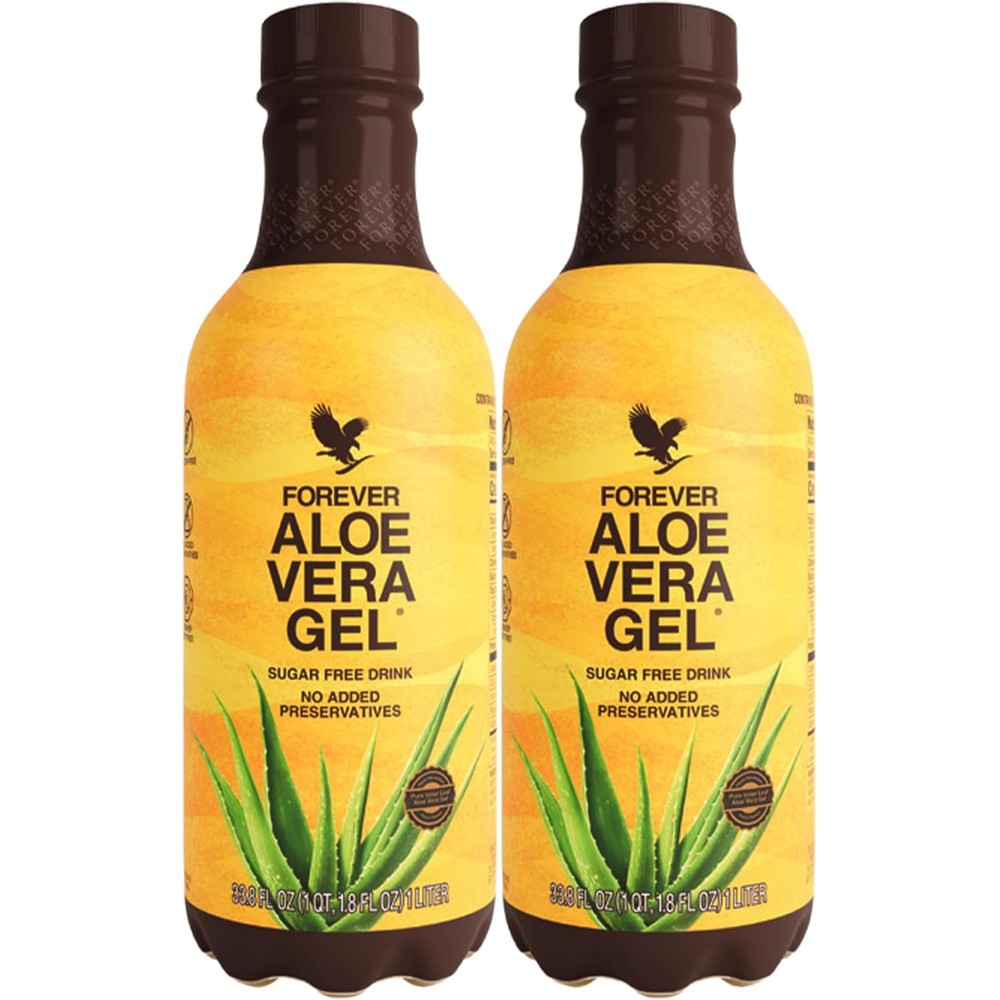 Forever Living 99.7 Percent Pure Inner Leaf Aloe Vera Gel 2 Pack front view