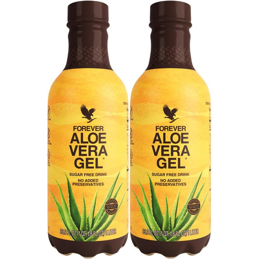 Forever Living 99.7 Percent Pure Inner Leaf Aloe Vera Gel 2 Pack front view