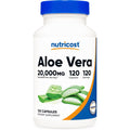 Nutricost Aloe Vera 20,000mg 120 Capsules bottle front view