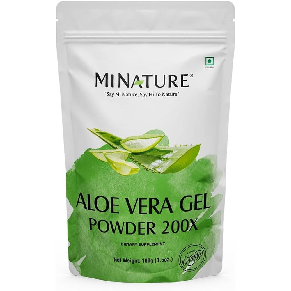 Mi Nature Aloe Vera Gel Powder 200x front view 100g pouch