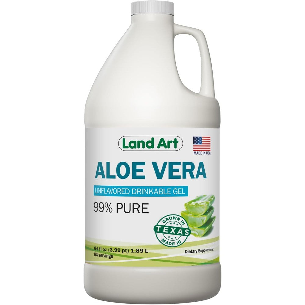Land Art Pure Aloe Vera Drinkable Gel bottle front view