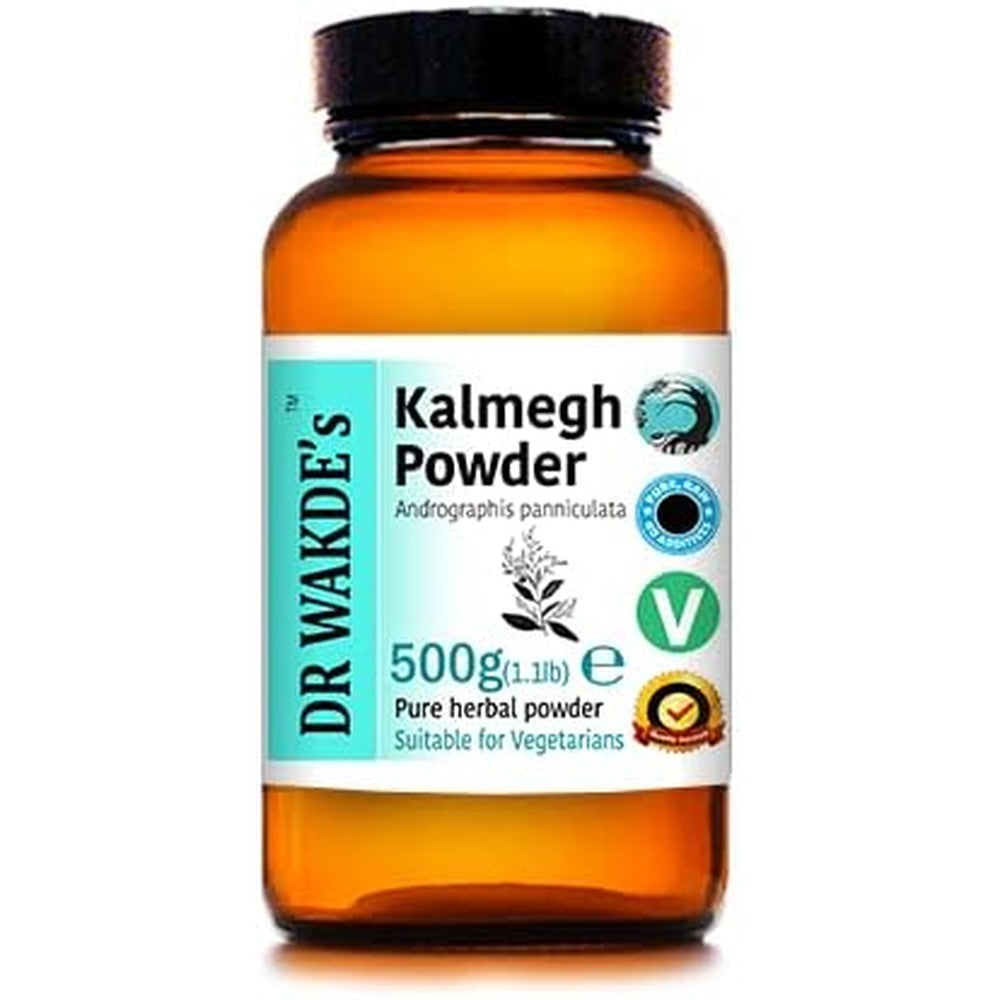 Dr Wakdes Kalmegh Powder Andrographis Paniculata 100g front view pure ayurvedic herbal supplement