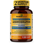 Sandhu Herbals Andrographis Paniculata Kalmegh 120 vegetarian capsules bottle front view