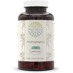 HerbEra Andrographis 120 Capsules front view bottle for immune support in India.