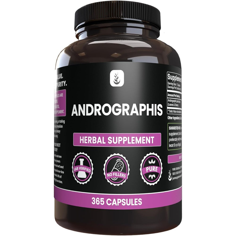 Pure Original Ingredients Andrographis Paniculata front view bottle