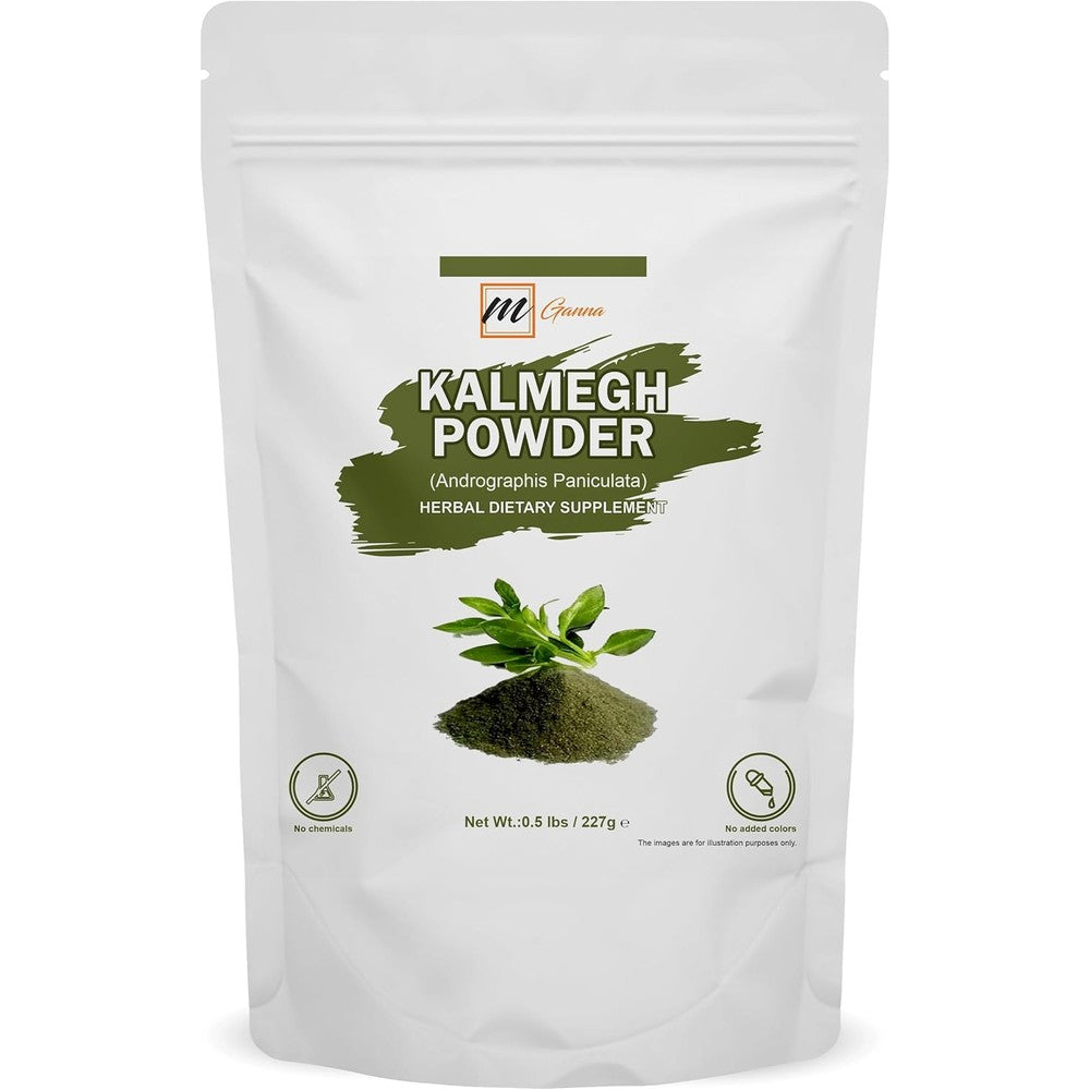 mGanna Kalmegh Andrographis Paniculata Powder front view authentic immune support supplement