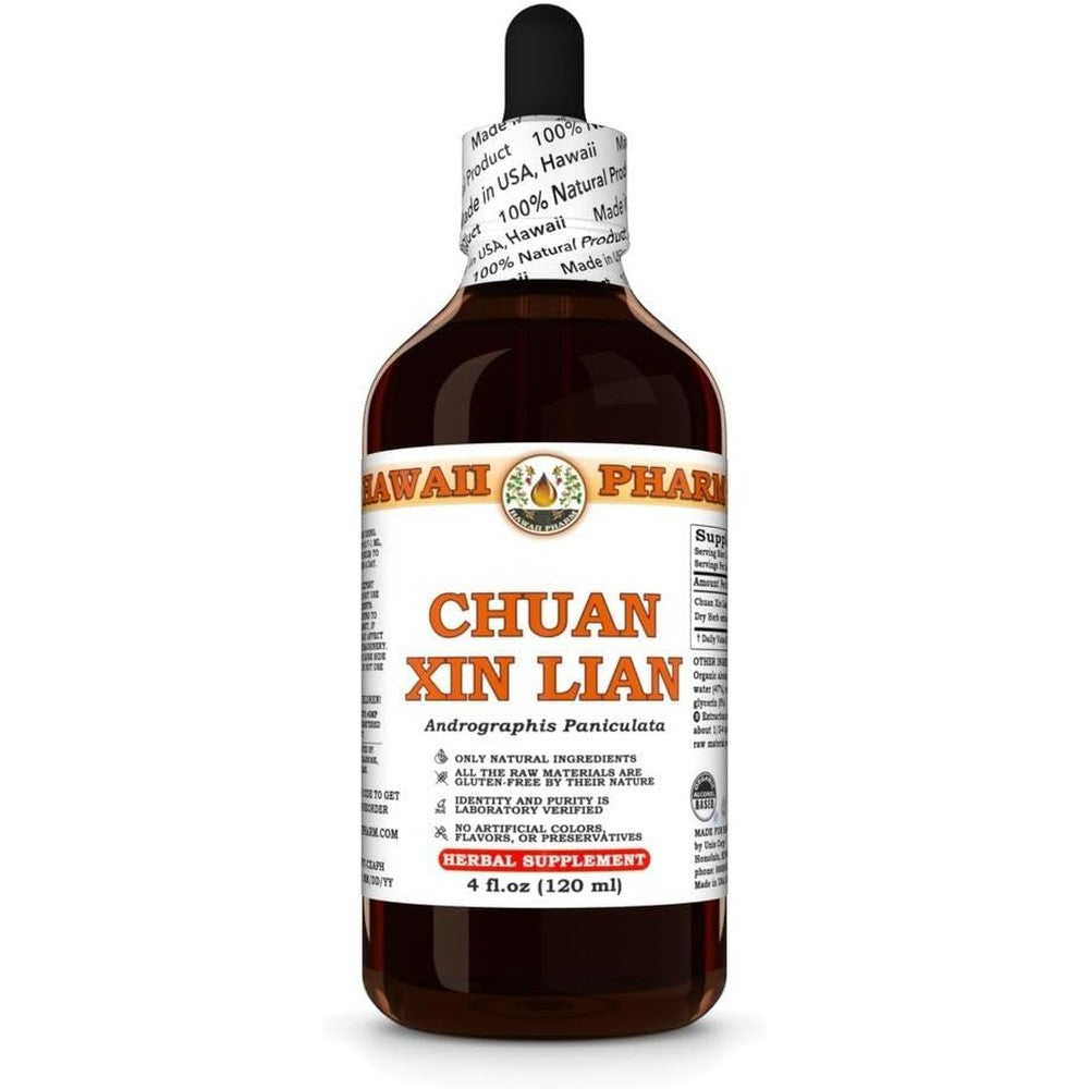 Hawaii Pharm Chuan Xin Lian Andrographis Paniculata 4oz liquid extract front view for immune defense