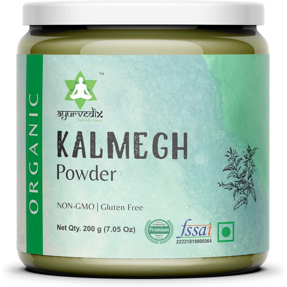 Yuvika Ayurvedix Kalmegh Powder pack of two front view natural liver detox supplement.
