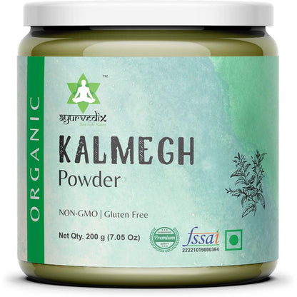 Yuvika Ayurvedix Kalmegh Powder pack of two front view natural liver detox supplement.