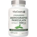 VitaCosmoX Andrographis Extract 8000mg front view bottle for immune support