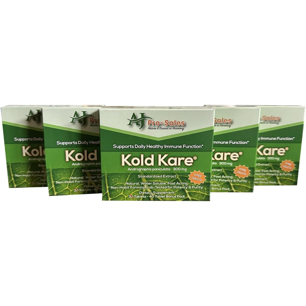 Kare-N-Herbs Kold Kare daily immune supplement front view showing packaging box