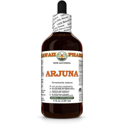Hawaii Pharm Arjuna Bark Alcohol Free Liquid Extract front view cardiovascular supplement drops