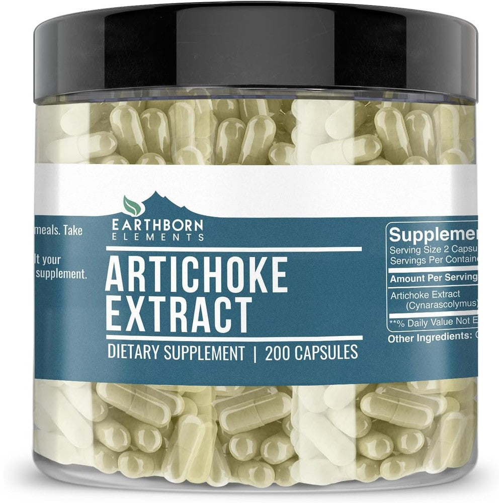 Earthborn Elements Artichoke Extract front view bottle for liver support
