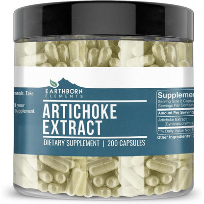 Earthborn Elements Artichoke Extract front view bottle for liver support