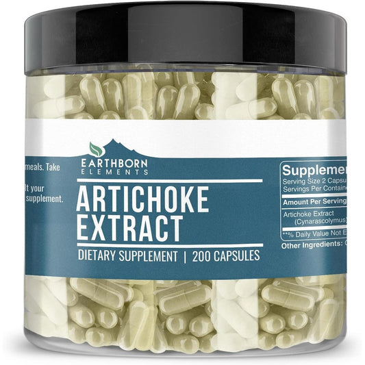 Earthborn Elements Artichoke Extract front view bottle for liver support
