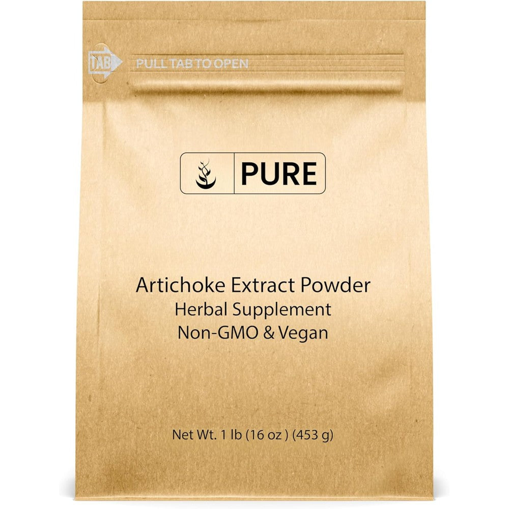 Pure Original Ingredients Artichoke Extract Powder front view of one pound bag