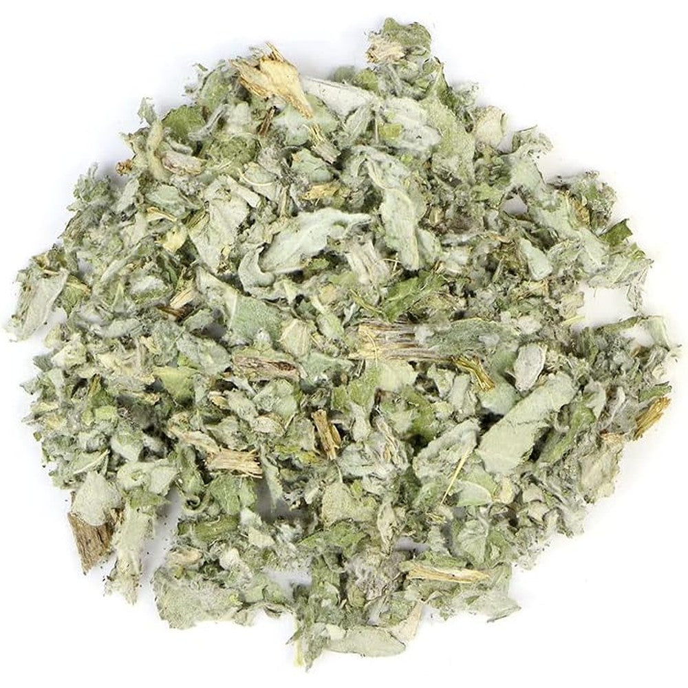 Healthy Supplements Organic Artichoke Leaf 1 Ounce prepackaged package front view showcasing authentic botanical leaves.