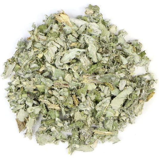 Healthy Supplements Organic Artichoke Leaf 1 Ounce prepackaged package front view showcasing authentic botanical leaves.