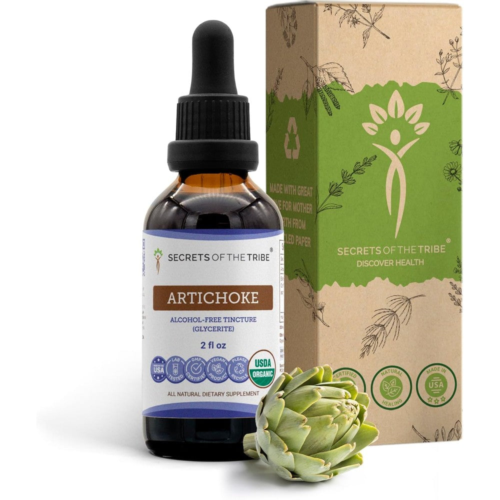 Secrets of the Tribe Artichoke Extract 2 Ounce bottle front view