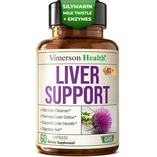 Vimerson Health Liver Support 60 capsules front bottle view for natural detox