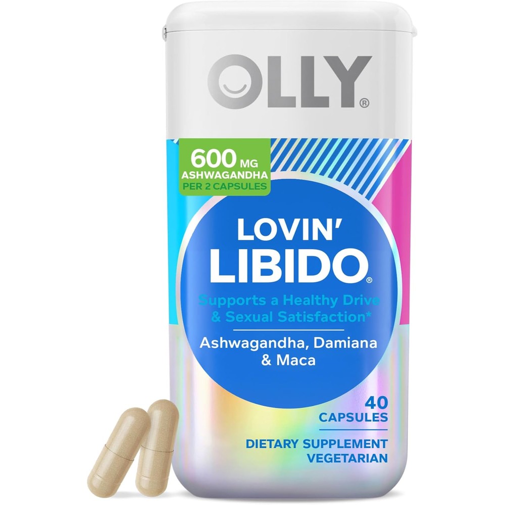 OLLY Lovin Libido capsules omega supplements with Ashwagandha and Maca for women's wellness support