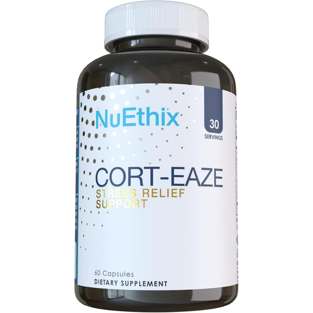 NuEthix Formulations Cort-Eaze cortisol lowering supplements for stress and hormone balance