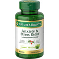 Nature's Bounty Anxiety and Stress Relief front view bottle packaging with dietary supplement label