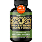 Gade Nutrition Ashwagandha 6-in-1 energy stamina performance 90 veggie capsules bottle