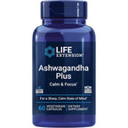 Life Extension Ashwagandha Plus Calm and Focus bottle front view