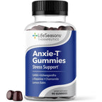 LifeSeasons Anxie-T Stress Relief Gummies 90 Count for calm, focus, and relaxation