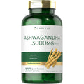 Carlyle Ashwagandha Supplement bottle 300 capsules for natural stress and relaxation support