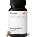 Momentous Ashwagandha supplement bottle with NooGandha extract