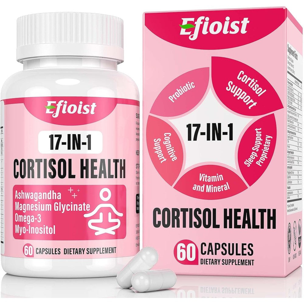 efioist cortisol reducer 17 in 1 hormone balance supplement bottle