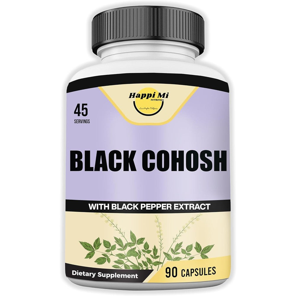 Happi Mi Nutrition Black Cohosh 1300mg front view bottle