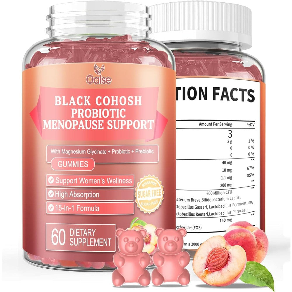 Oalse Menopause Support Gummies front bottle view