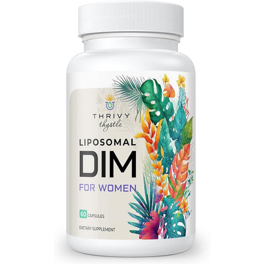 ThrivyThystle Liposomal DIM supplement bottle front view